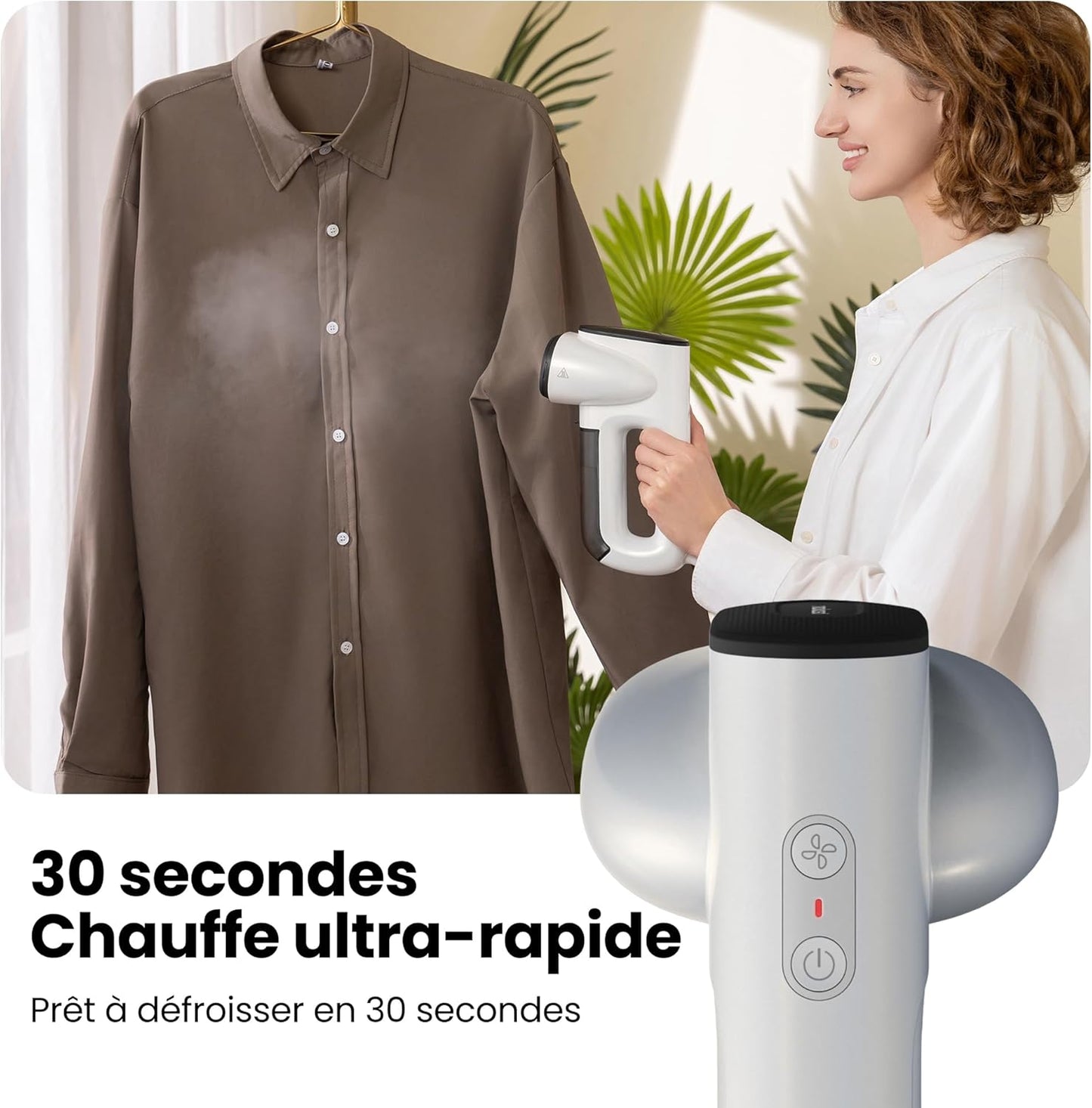 Défroisseur Premium à vapeur puissant et instantané (Livraison offerte)