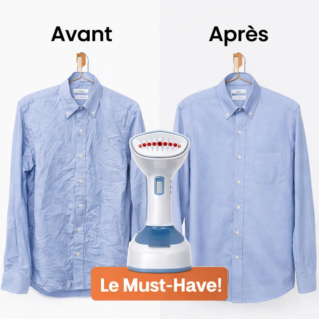 Air Ironing 2.0 - Défroisseur à vapeur Premium(Livraison + Rasoir anti-bouloches offert)