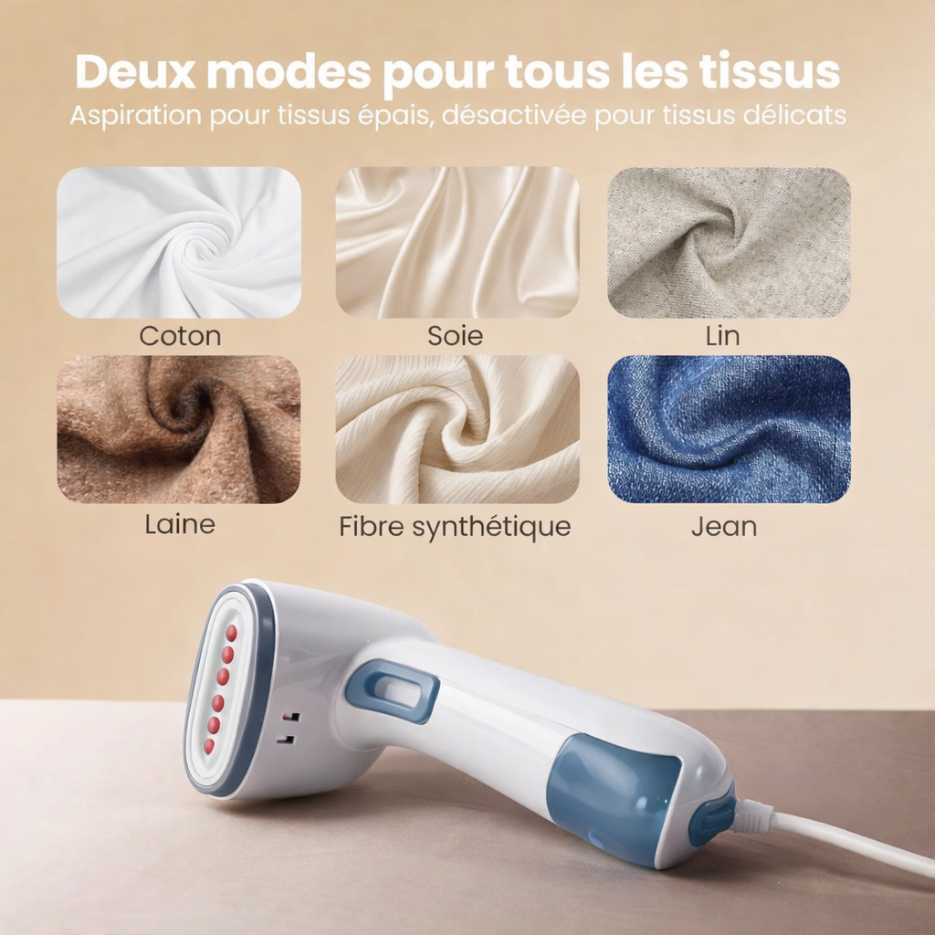 Défroisseur Premium à vapeur puissant et instantané (Livraison offerte)