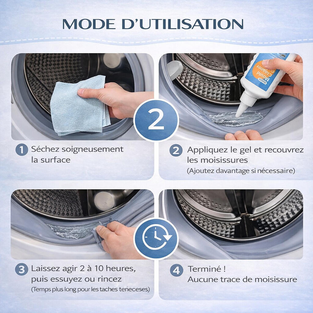 Pack de 2 Gels Nettoyant Darv anti moisissures - (gants de protection offerts )