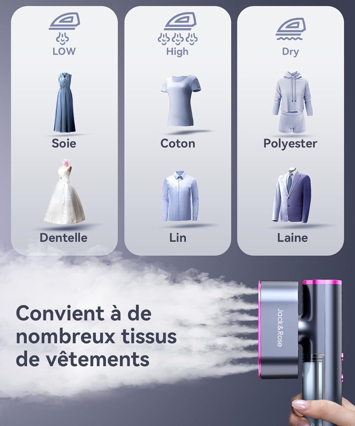 Défroisseur Premium à vapeur puissant et instantané (Livraison offerte)