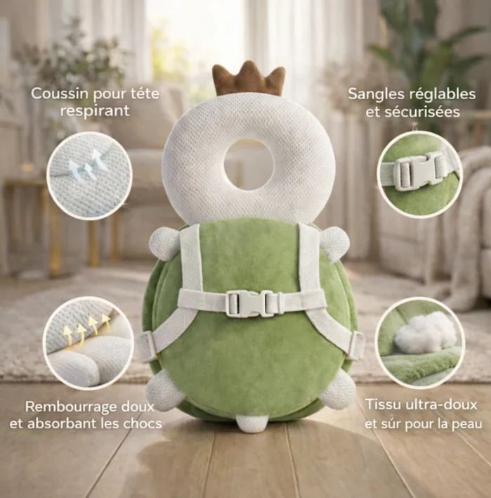 Coussin Protège-tête pour bébé Darv( Genouillères bébé offertes)